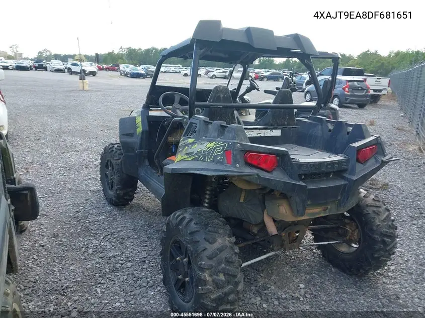 2013 Polaris Rzr 900 Xp Eps VIN: 4XAJT9EA8DF681651 Lot: 45551698