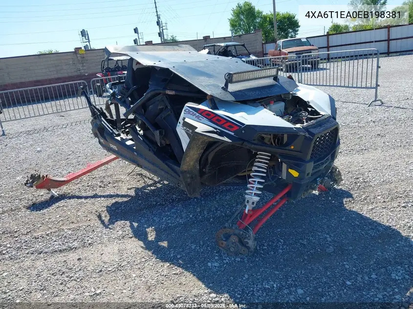 2014 Polaris Rzr 4 1000 Xp VIN: 4XA6T1EA0EB198381 Lot: 45078733