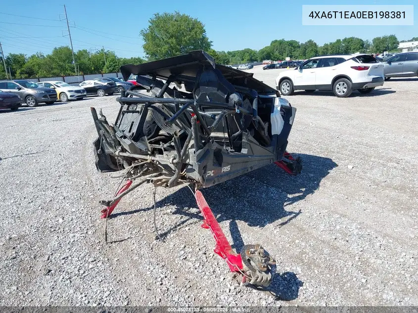 2014 Polaris Rzr 4 1000 Xp VIN: 4XA6T1EA0EB198381 Lot: 45078733