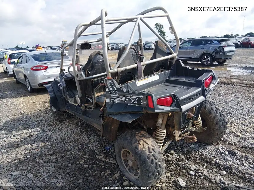 2014 Polaris Rzr 4 800 Eps VIN: 3NSXE7EA2EF375387 Lot: 45358068