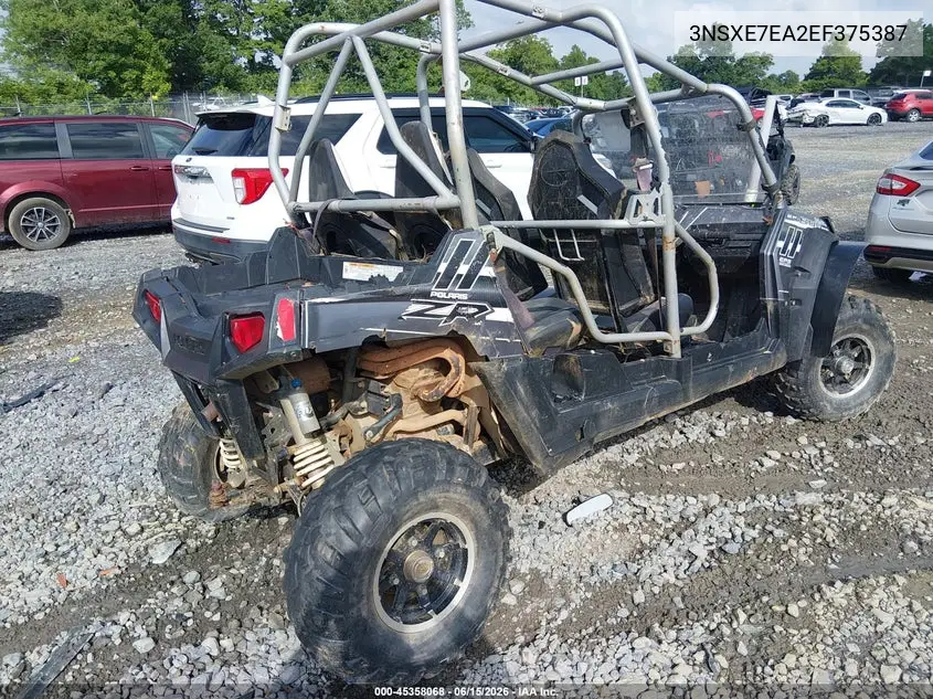 2014 Polaris Rzr 4 800 Eps VIN: 3NSXE7EA2EF375387 Lot: 45358068
