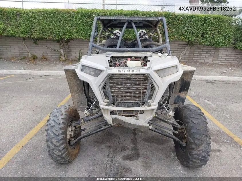 2015 Polaris Rzr Xp 1000 Eps VIN: 4XAVDK992FB318262 Lot: 45228138