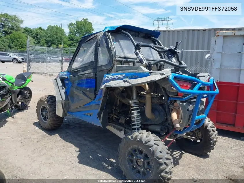 2015 Polaris Rzr Xp 1000 Eps VIN: 3NSVDE991FF372058 Lot: 45308243