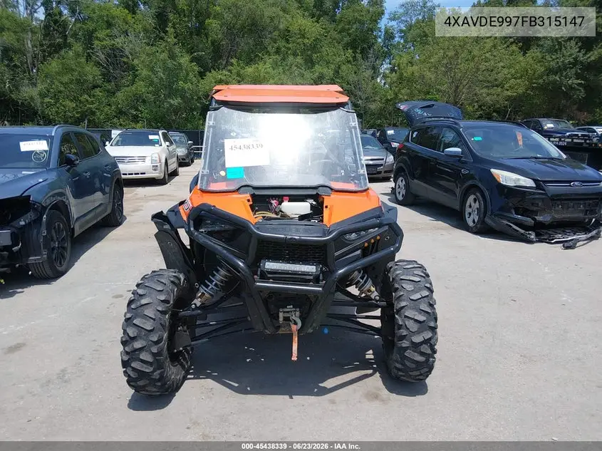 2015 Polaris Rzr Xp 1000 Eps VIN: 4XAVDE997FB315147 Lot: 45438339