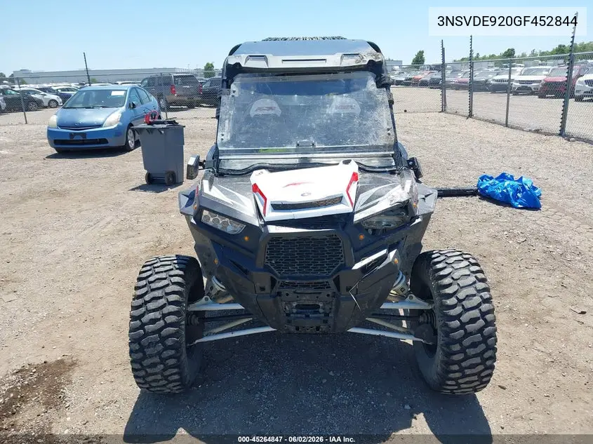 2016 Polaris Rzr Xp Turbo Eps VIN: 3NSVDE920GF452844 Lot: 45264847