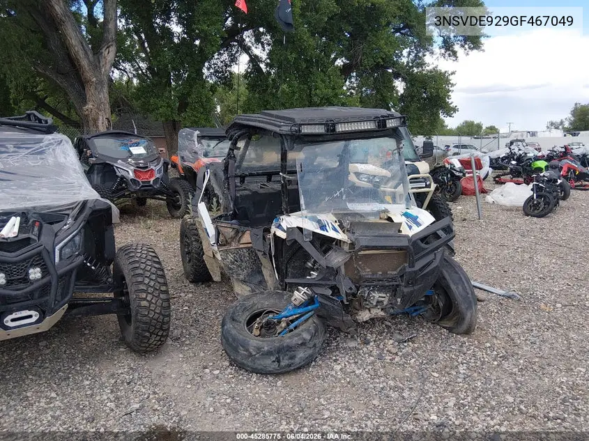 2016 Polaris Rzr Xp Turbo Eps VIN: 3NSVDE929GF467049 Lot: 45285775