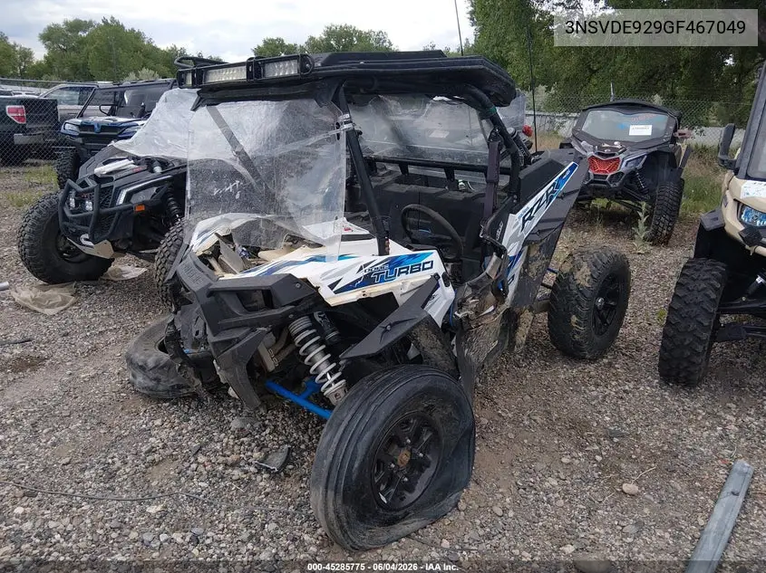 2016 Polaris Rzr Xp Turbo Eps VIN: 3NSVDE929GF467049 Lot: 45285775