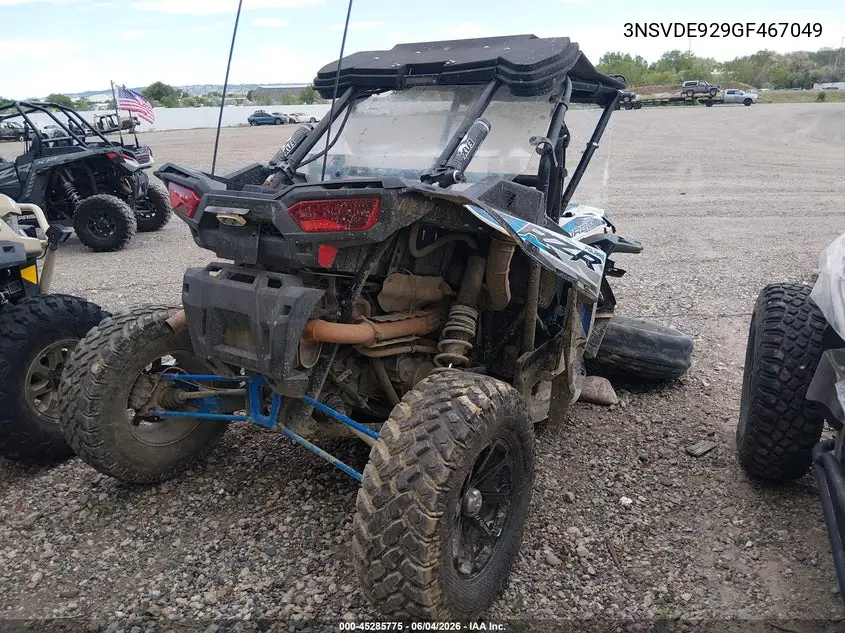 2016 Polaris Rzr Xp Turbo Eps VIN: 3NSVDE929GF467049 Lot: 45285775