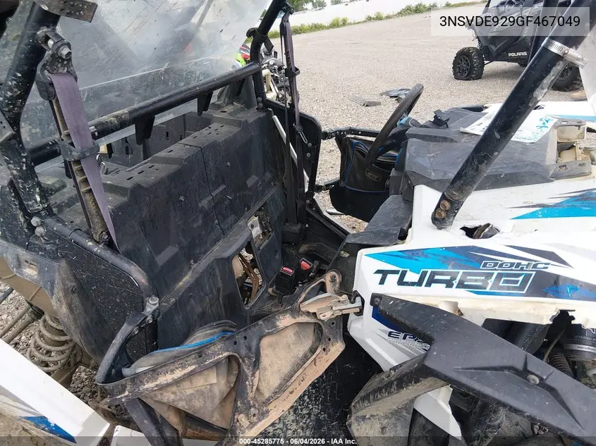 2016 Polaris Rzr Xp Turbo Eps VIN: 3NSVDE929GF467049 Lot: 45285775