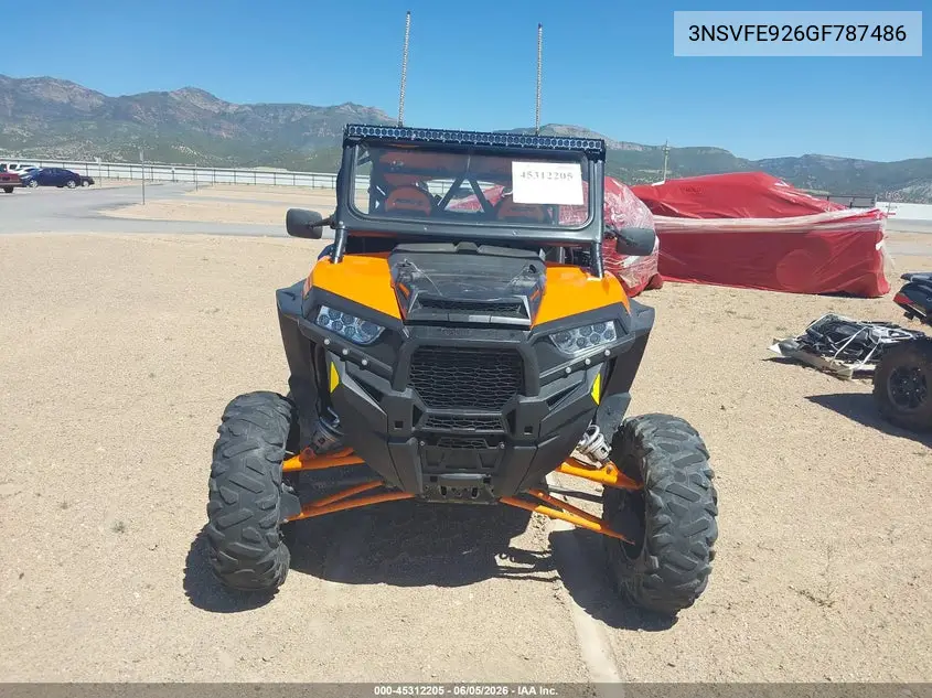 2016 Polaris Rzr Xp 4 Turbo Eps VIN: 3NSVFE926GF787486 Lot: 45312205