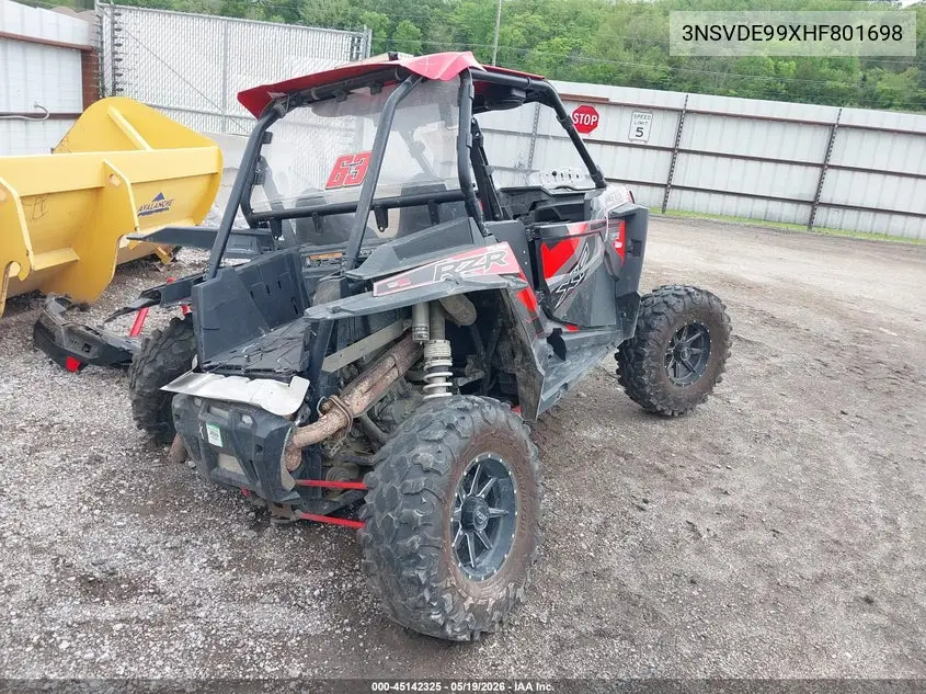 2017 Polaris Rzr Xp 1000 Eps VIN: 3NSVDE99XHF801698 Lot: 45142325