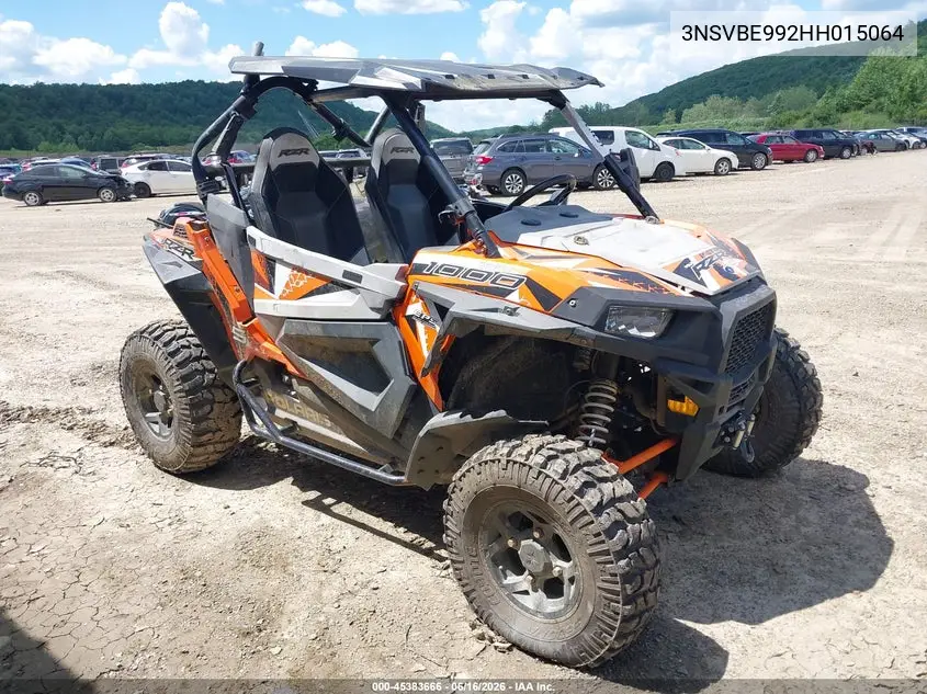 2017 Polaris Rzr S 1000 Eps VIN: 3NSVBE992HH015064 Lot: 45383666