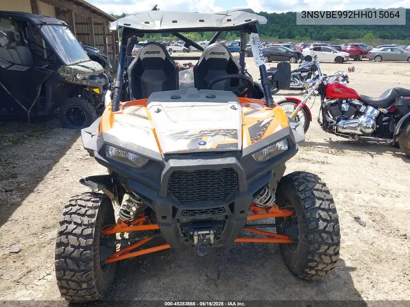 2017 Polaris Rzr S 1000 Eps VIN: 3NSVBE992HH015064 Lot: 45383666