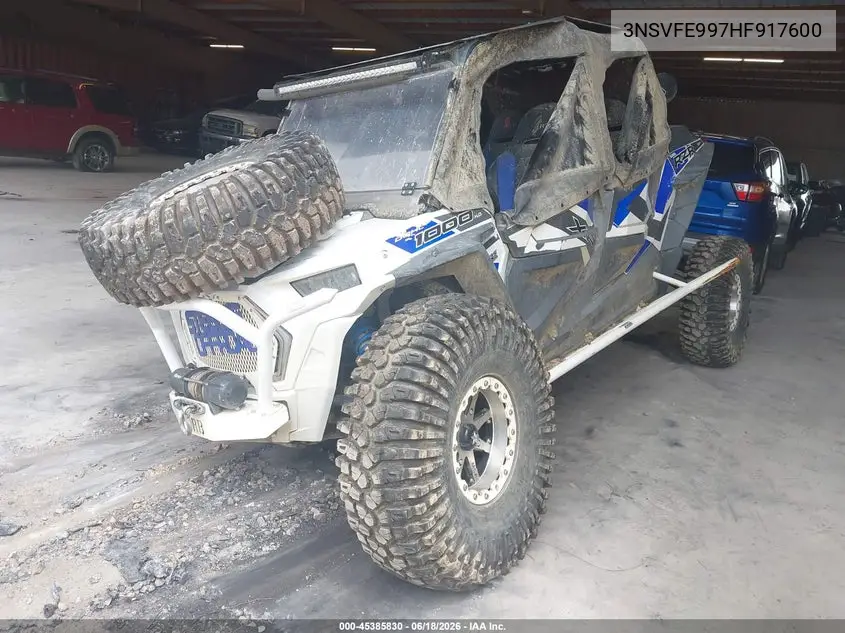 2017 Polaris Rzr Xp 4 1000 Eps VIN: 3NSVFE997HF917600 Lot: 45385830