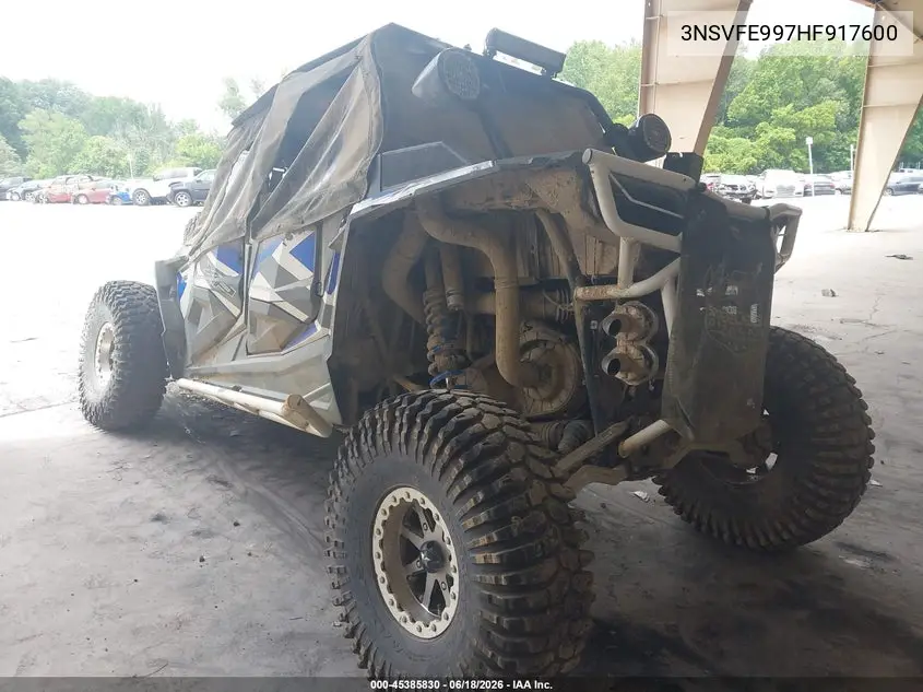 2017 Polaris Rzr Xp 4 1000 Eps VIN: 3NSVFE997HF917600 Lot: 45385830