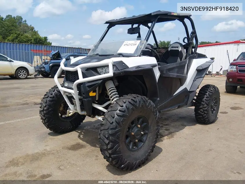 2017 Polaris Rzr Xp 1000 Eps VIN: 3NSVDE992HF918420 Lot: 45423210