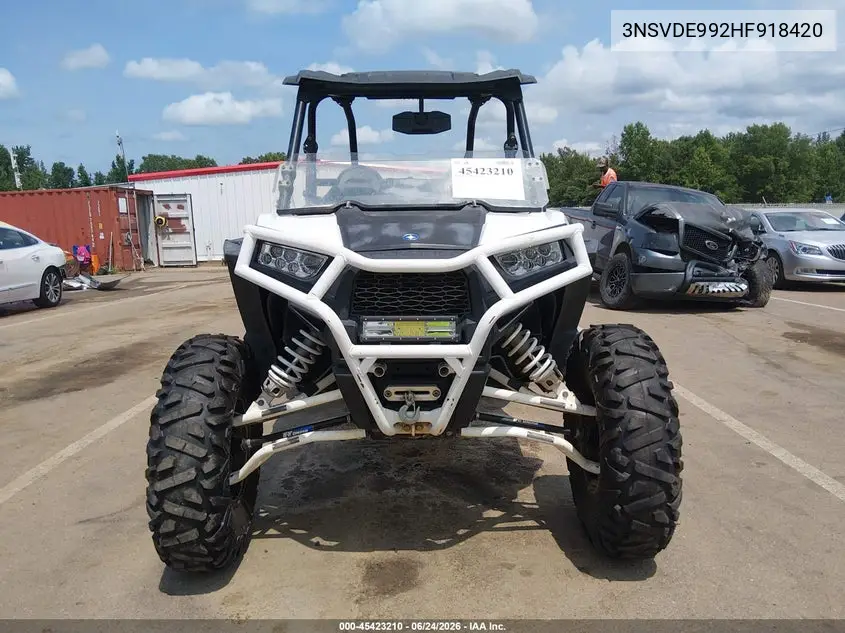 2017 Polaris Rzr Xp 1000 Eps VIN: 3NSVDE992HF918420 Lot: 45423210