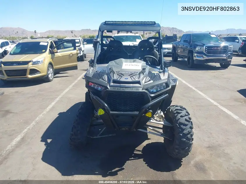 2017 Polaris Rzr Xp Turbo Eps VIN: 3NSVDE920HF802863 Lot: 45456200