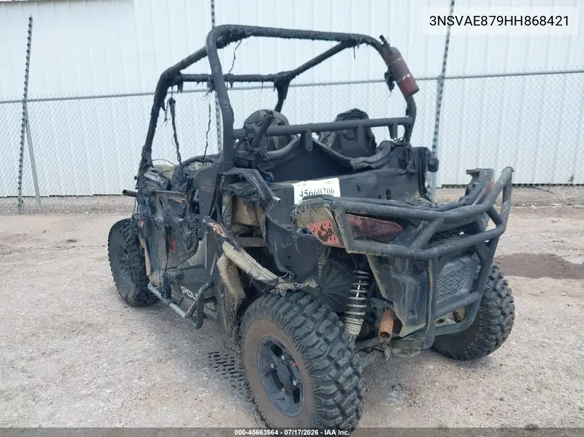 2017 Polaris Rzr 900 Eps VIN: 3NSVAE879HH868421 Lot: 45663664