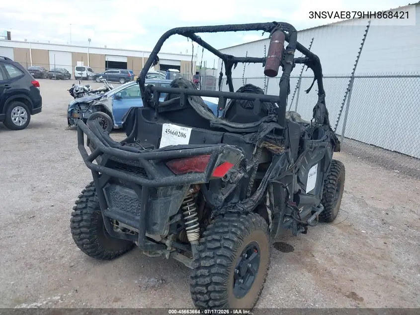 2017 Polaris Rzr 900 Eps VIN: 3NSVAE879HH868421 Lot: 45663664