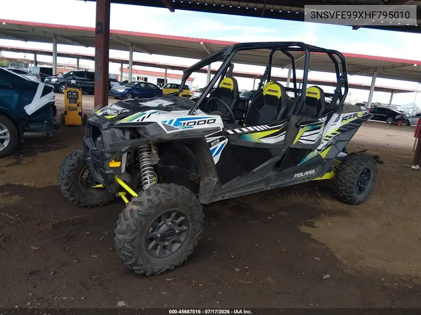 2017 Polaris Rzr Xp 4 1000 Eps VIN: 3NSVFE99XHF795010 Lot: 45667016