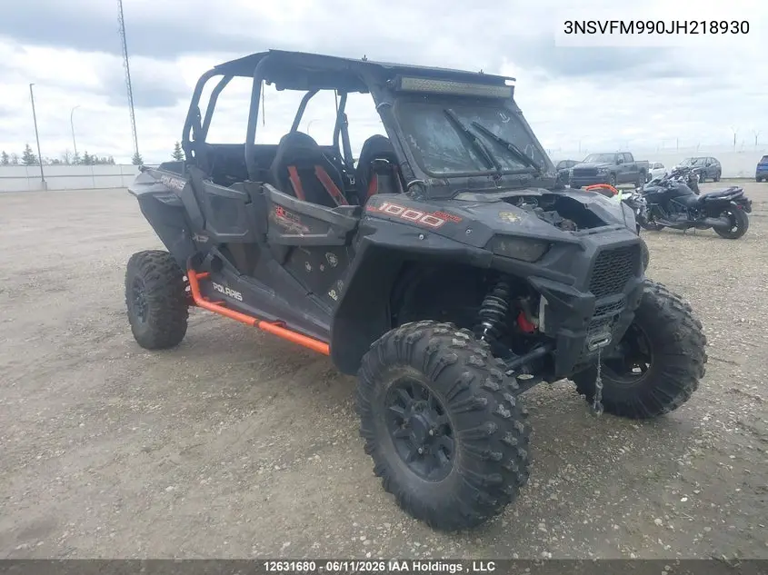 2018 Polaris Rzr Xp 4 1000 Eps Hg Lift Ed VIN: 3NSVFM990JH218930 Lot: 12631680x