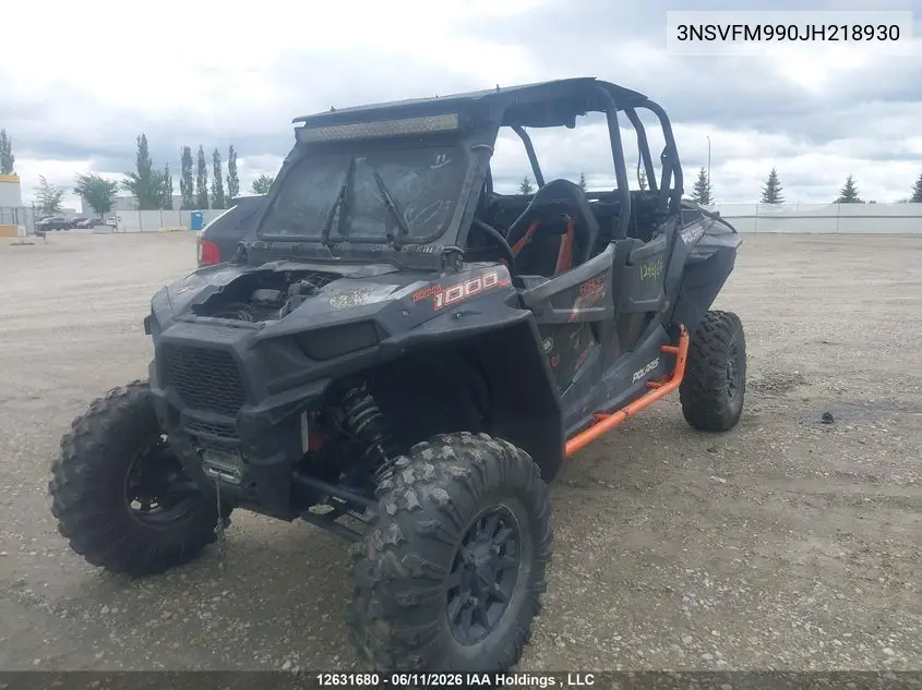 2018 Polaris Rzr Xp 4 1000 Eps Hg Lift Ed VIN: 3NSVFM990JH218930 Lot: 12631680x