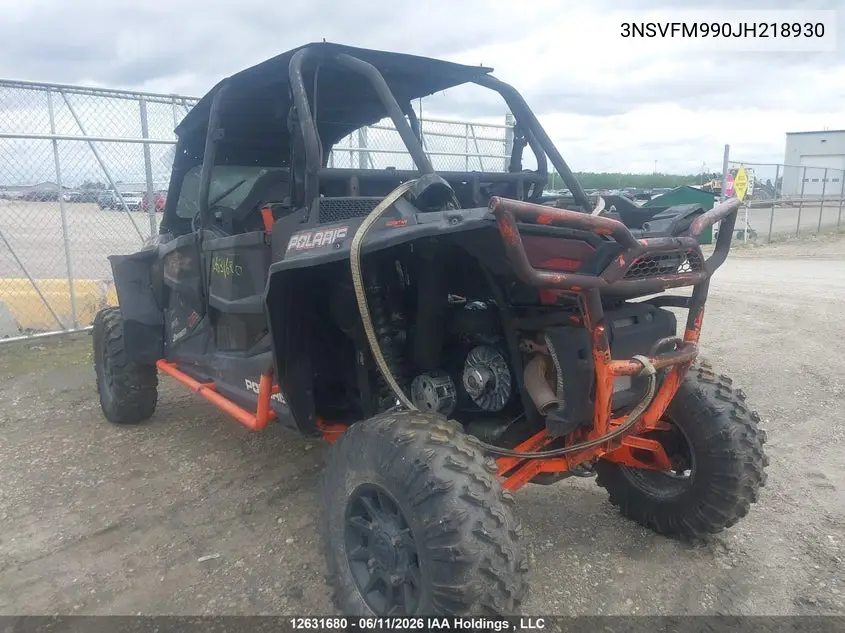 2018 Polaris Rzr Xp 4 1000 Eps Hg Lift Ed VIN: 3NSVFM990JH218930 Lot: 12631680x
