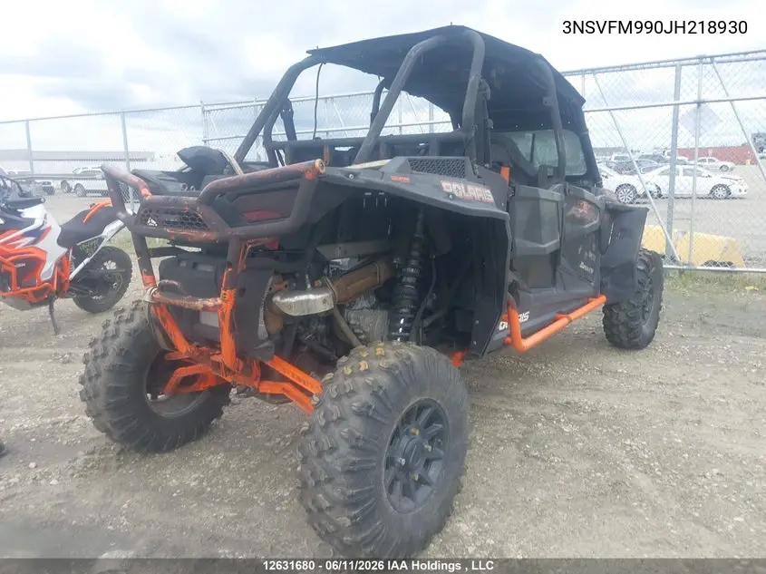 2018 Polaris Rzr Xp 4 1000 Eps Hg Lift Ed VIN: 3NSVFM990JH218930 Lot: 12631680x