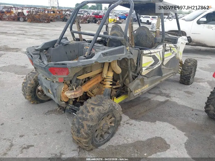 2018 Polaris Rzr Xp 4 1000 Eps VIN: 3NSVFE997JH217862 Lot: 44925376