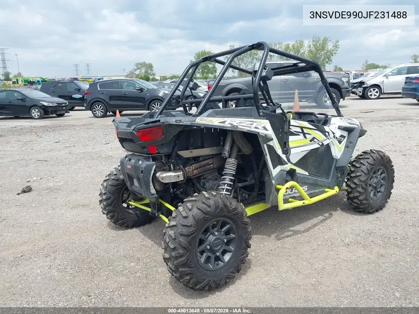 2018 Polaris Rzr Xp 1000 Eps VIN: 3NSVDE990JF231488 Lot: 45013648