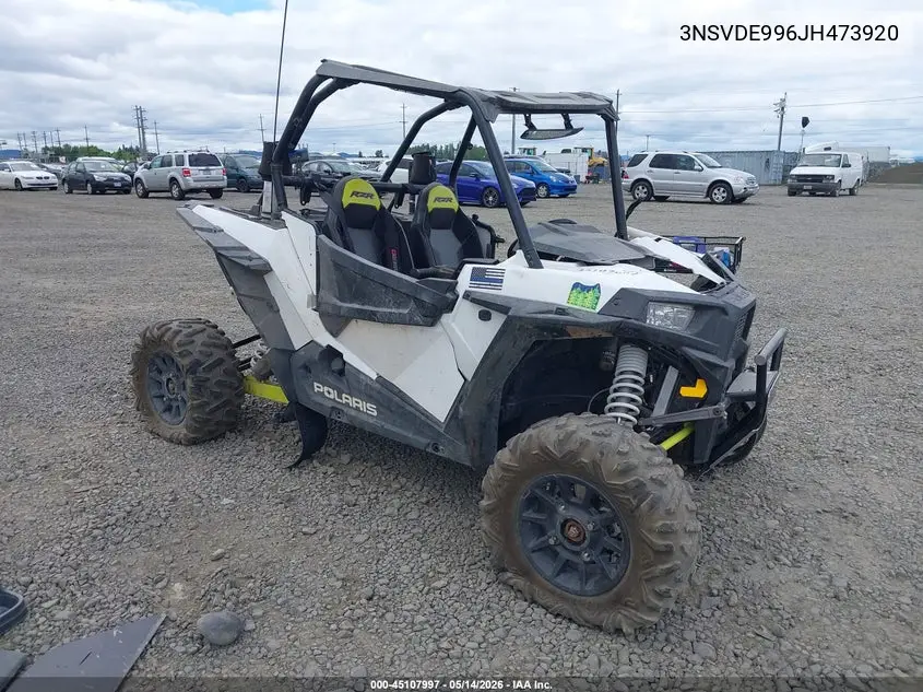 2018 Polaris Rzr Xp 1000 Eps VIN: 3NSVDE996JH473920 Lot: 45107997
