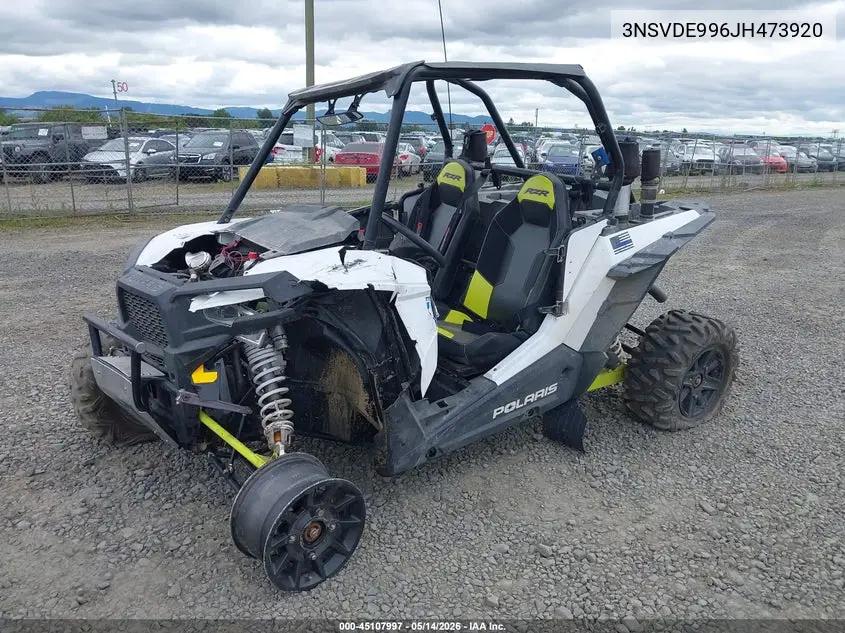 2018 Polaris Rzr Xp 1000 Eps VIN: 3NSVDE996JH473920 Lot: 45107997