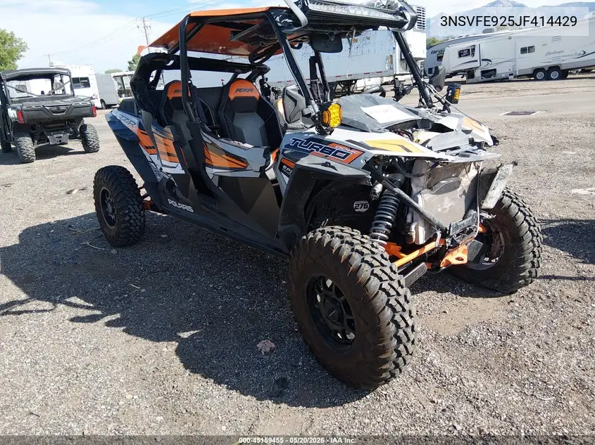 2018 Polaris Rzr Xp 4 Turbo Eps VIN: 3NSVFE925JF414429 Lot: 45159455