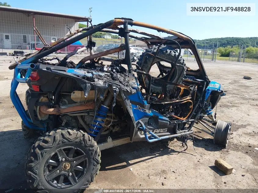 2018 Polaris Rzr Xp Turbo Eps VIN: 3NSVDE921JF948825 Lot: 45374525
