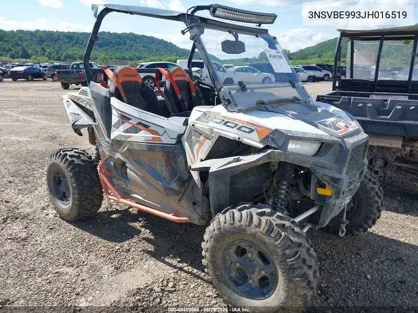 2018 Polaris Rzr S 1000 Eps VIN: 3NSVBE993JH016519 Lot: 45483585