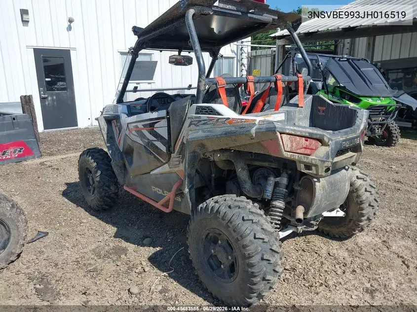 2018 Polaris Rzr S 1000 Eps VIN: 3NSVBE993JH016519 Lot: 45483585