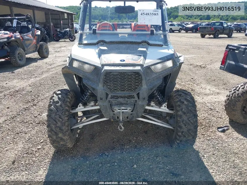 2018 Polaris Rzr S 1000 Eps VIN: 3NSVBE993JH016519 Lot: 45483585
