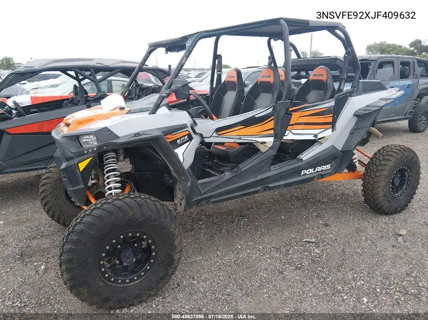 2018 Polaris Rzr Xp 4 Turbo Eps VIN: 3NSVFE92XJF409632 Lot: 45637096