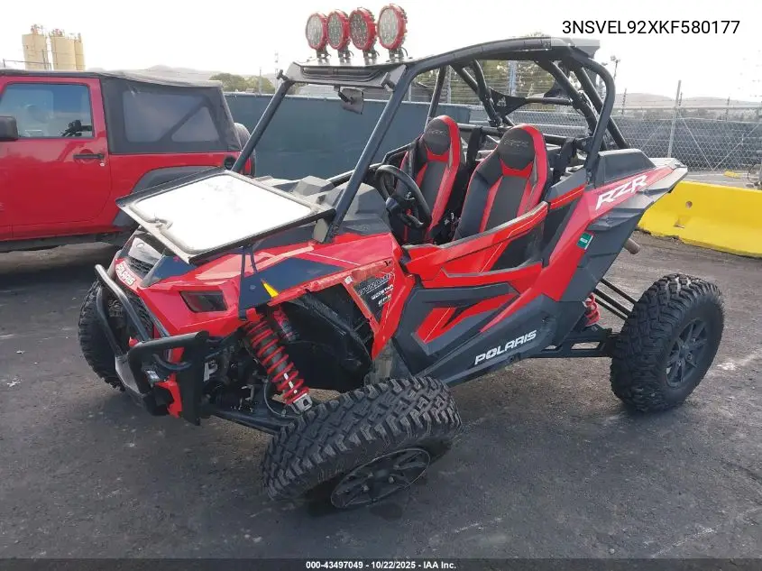 2019 Polaris Rzr Xp Turbo S VIN: 3NSVEL92XKF580177 Lot: 43497049