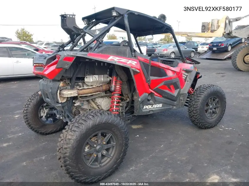 2019 Polaris Rzr Xp Turbo S VIN: 3NSVEL92XKF580177 Lot: 43497049