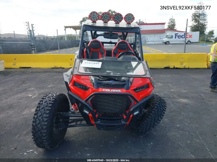 2019 Polaris Rzr Xp Turbo S VIN: 3NSVEL92XKF580177 Lot: 43497049