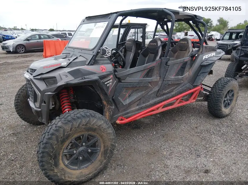 2019 Polaris Rzr Xp 4 Turbo S VIN: 3NSVPL925KF784105 Lot: 44931302