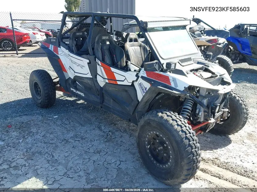 2019 Polaris Rzr Xp 4 Turbo Eps VIN: 3NSVFE923KF585603 Lot: 44978671