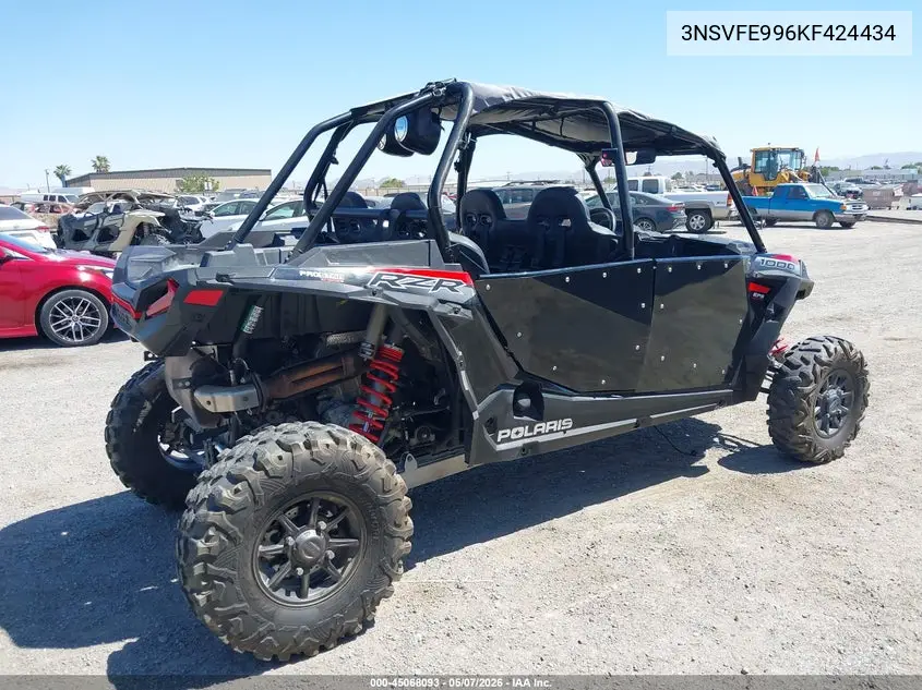 2019 Polaris Rzr Xp 4 1000 Eps VIN: 3NSVFE996KF424434 Lot: 45068093