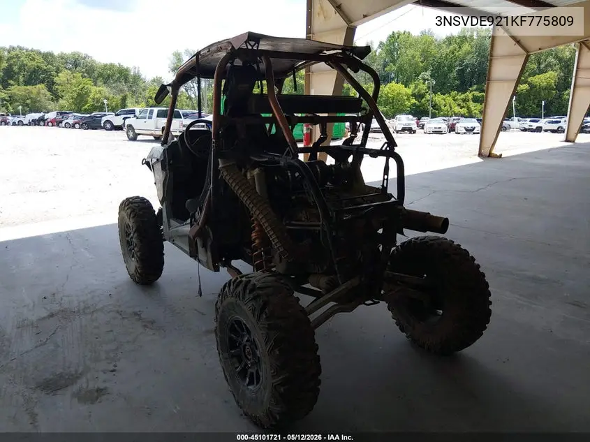 2019 Polaris Rzr Xp Turbo Eps VIN: 3NSVDE921KF775809 Lot: 45101721