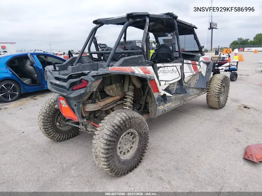 2019 Polaris Rzr Xp 4 Turbo Eps VIN: 3NSVFE929KF586996 Lot: 45173365