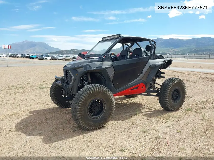 2019 Polaris Rzr Xp Turbo S Velocity VIN: 3NSVEE928KF777571 Lot: 45254614