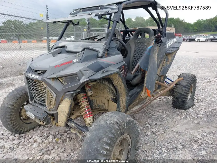 2019 Polaris Rzr Xp Turbo S VIN: 3NSVEL925KF787589 Lot: 45287117