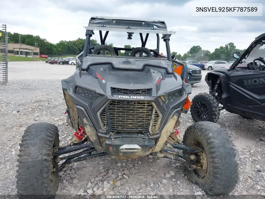 2019 Polaris Rzr Xp Turbo S VIN: 3NSVEL925KF787589 Lot: 45287117
